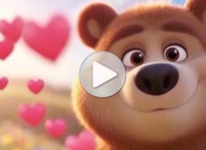 Tarjeta animada de Amor. Enviando amor para voc�